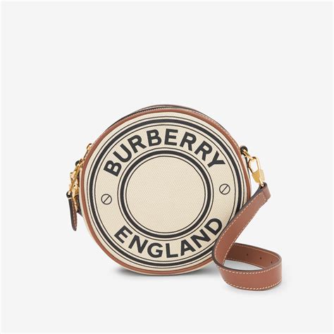 BURBERRY Logo Graphic Canvas And Leather Louise Bag